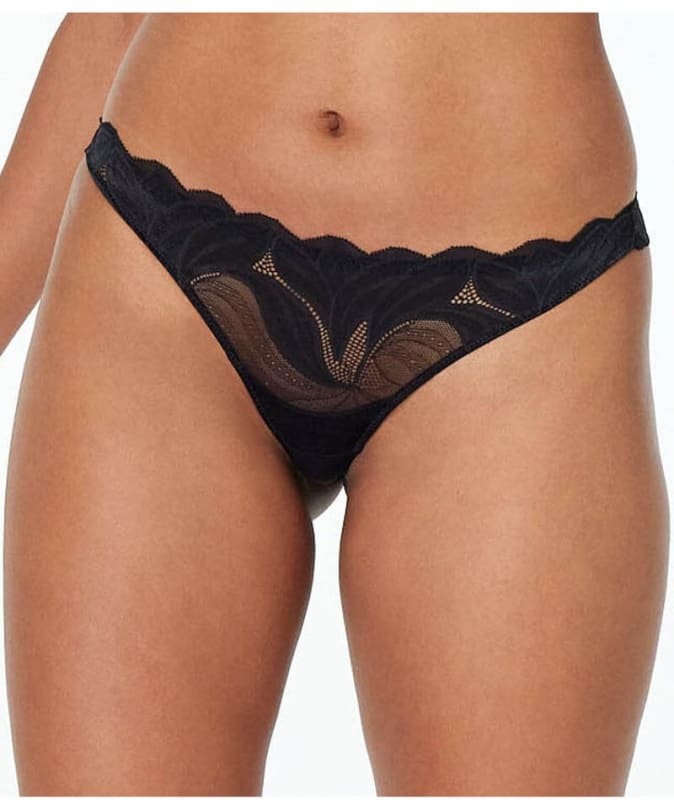 Me. by Bendon Sienna Siesta Thong Brief - Black Knickers
