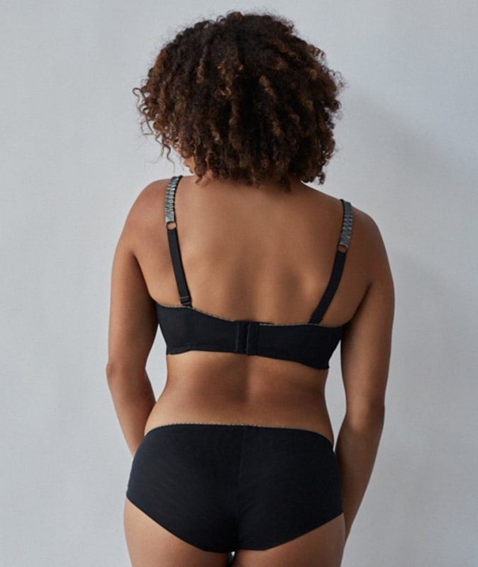 Me. by Bendon Sofia Boyleg Brief - Jet/Pewter Knickers