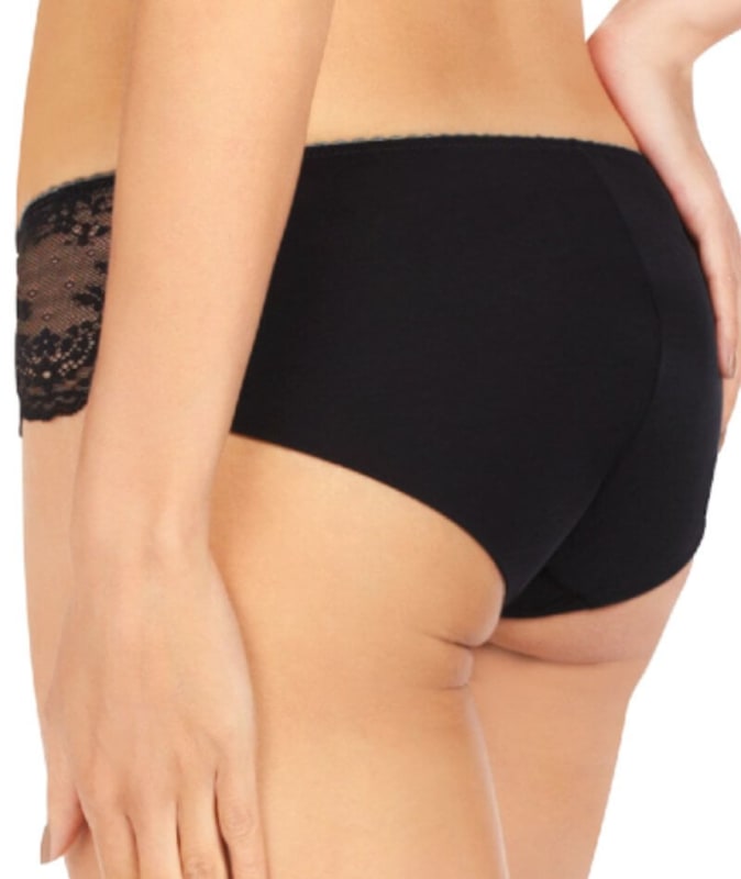 Me. by Bendon Sofia Boyleg Brief - Jet/Pewter Knickers