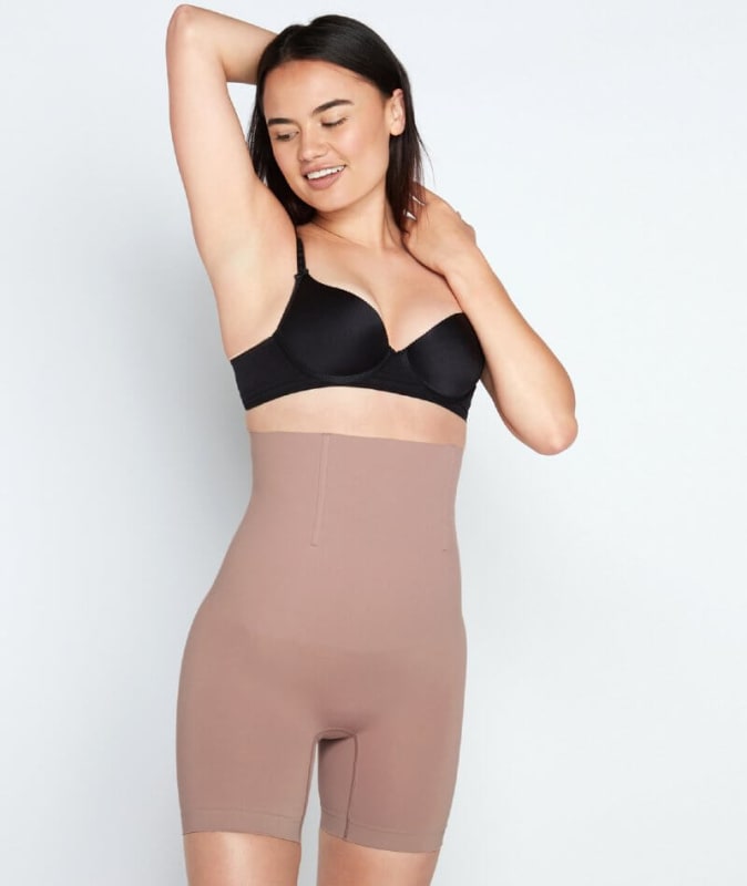 Bendon Medium Control High Waisted Shaper Short - Mocha Shapewear