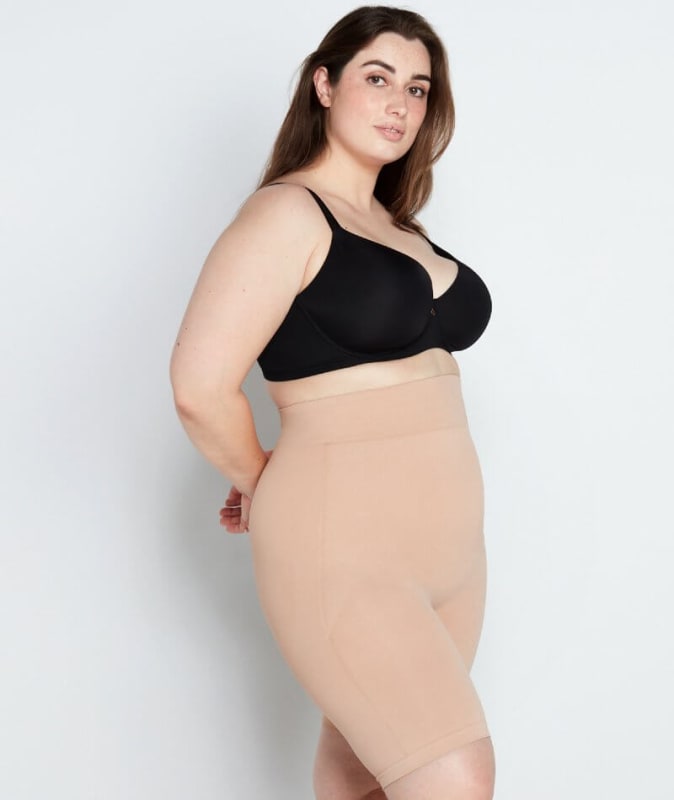 Bendon Medium Control Smoothing High Waisted Shaper Short - Caramel Shapewear