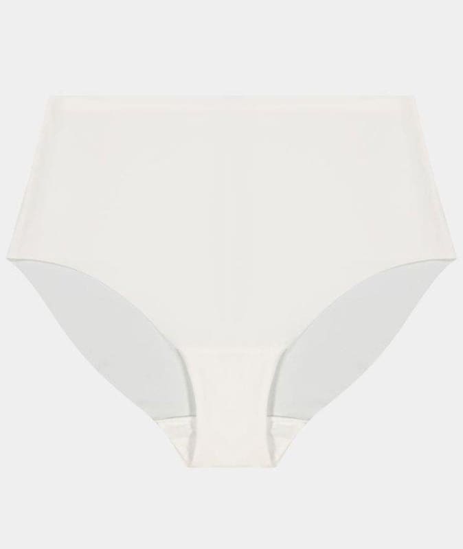 Bendon No Show High Rise Brief - White Knickers 