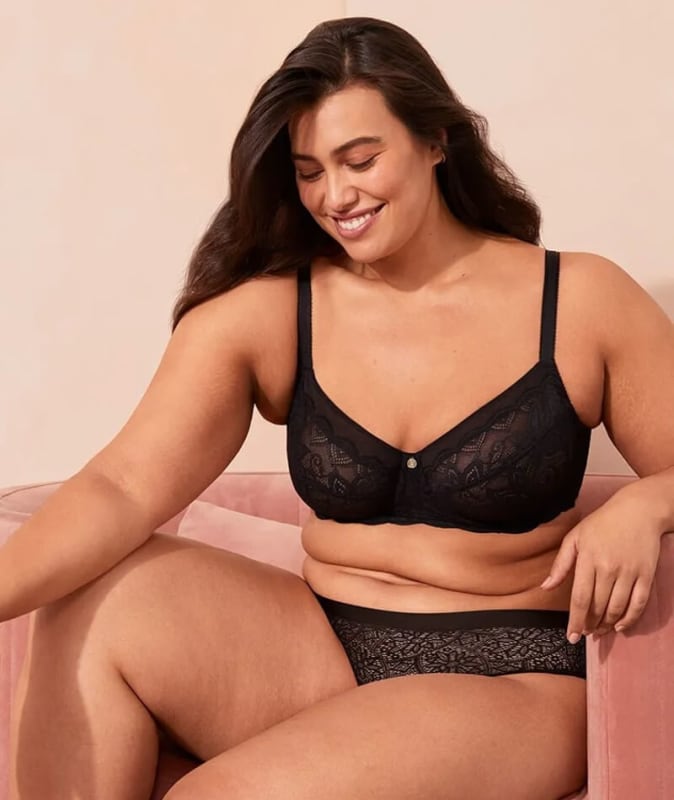 Berlei Barely There Lace Bikini Brief - Black Knickers 