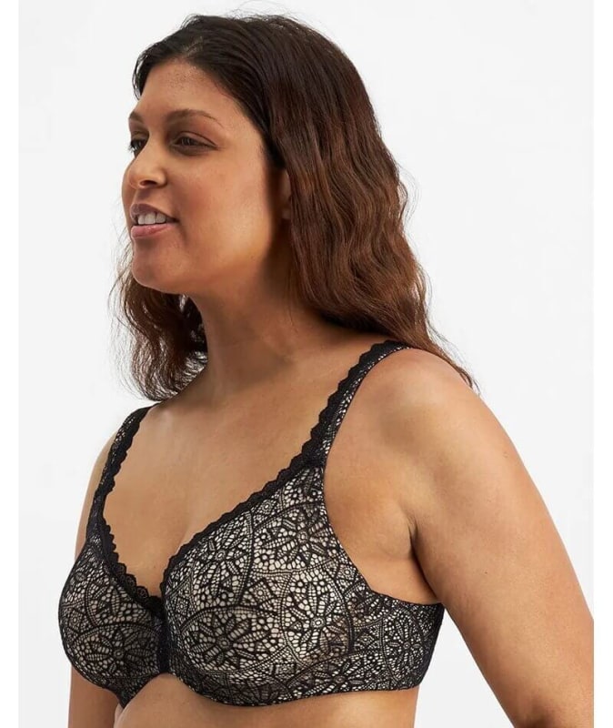 Berlei Barely There Lace Contour Bra - Black Bras 