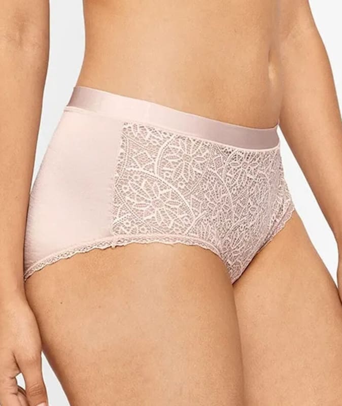 Berlei Barely There Lace Full Brief - Nude Lace Knickers 