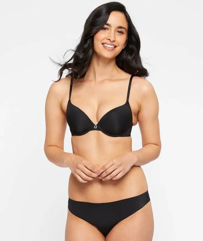 Berlei Temple Luxe Smooth Level 1 Push Up Bra - Black Bras 