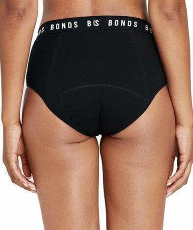 Bonds Bloody Comfy Heavy Period Full Brief - Black Knickers