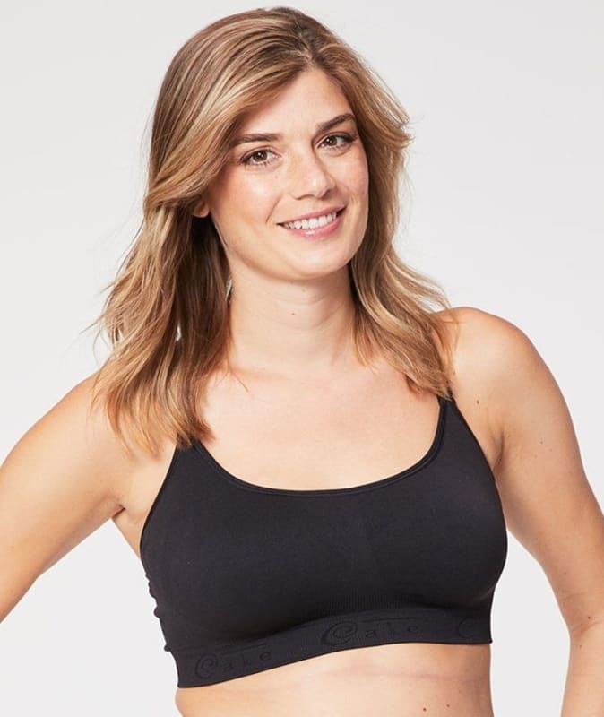Cake Maternity Cotton Candy Seamless Sleep & Yoga Nursing Bra - Black Bras 