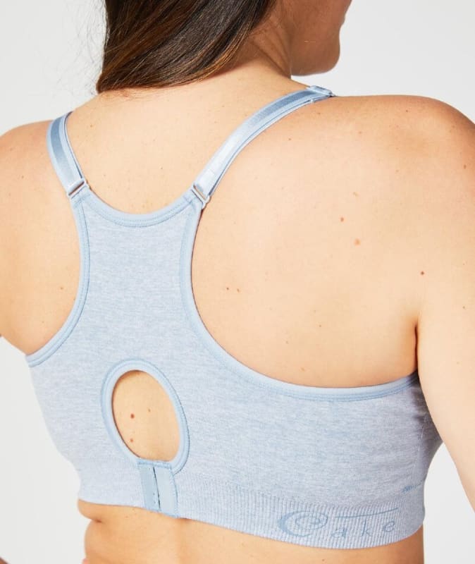 Cake Maternity Cotton Candy Seamless Sleep & Yoga Nursing Bra - Heather Blue Bras 