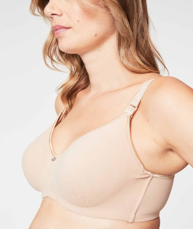 Cake Maternity Croissant Seamless Flexi Wire Nursing Bra - Nude Bras