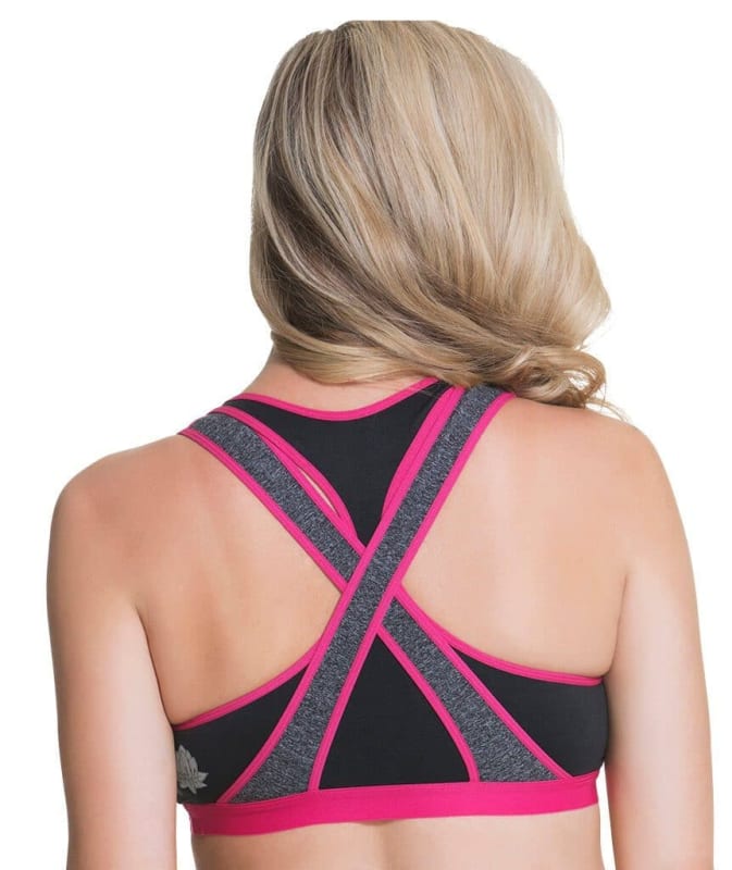 Cake Maternity Lotus Yoga & Hands Free Pumping Bra - Fuchsia Bras