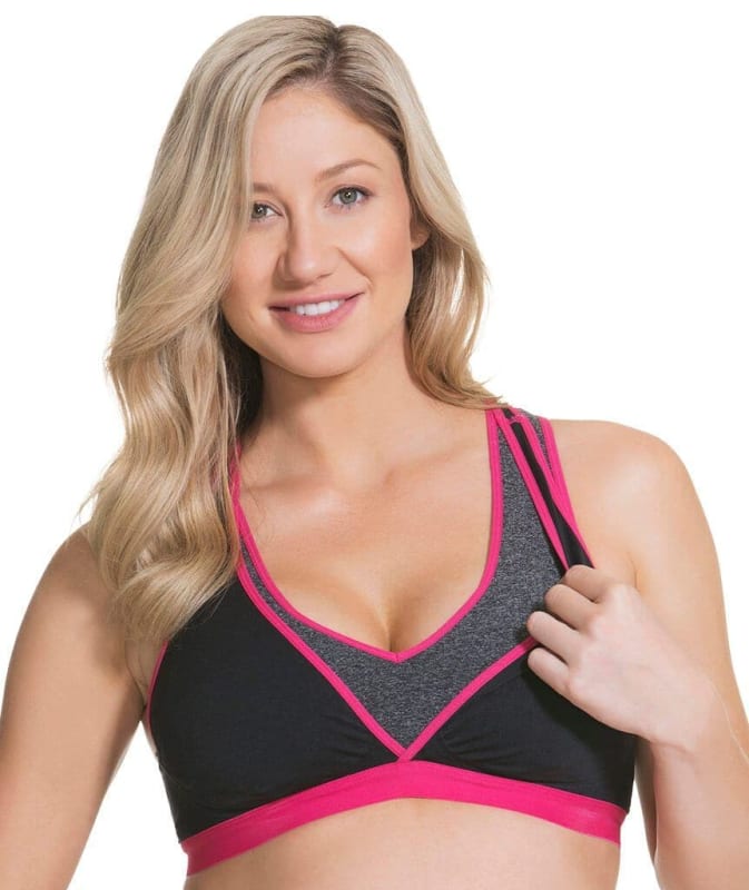 Cake Maternity Lotus Yoga & Hands Free Pumping Bra - Fuchsia Bras