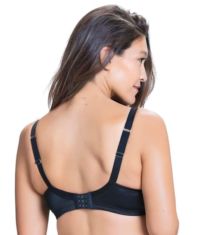 Cake Maternity Mousse Padded Plunge Wireless Nursing Bra - Black Bras 