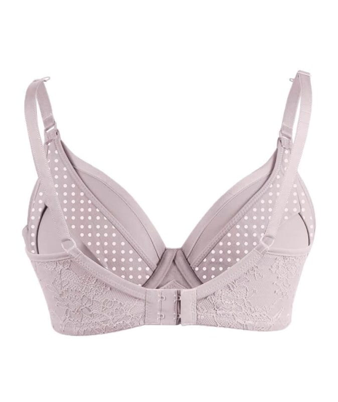 Cake Maternity Waffles 3D Spacer Contour Flexi Wire Nursing Bra - Oyster Pink Bras