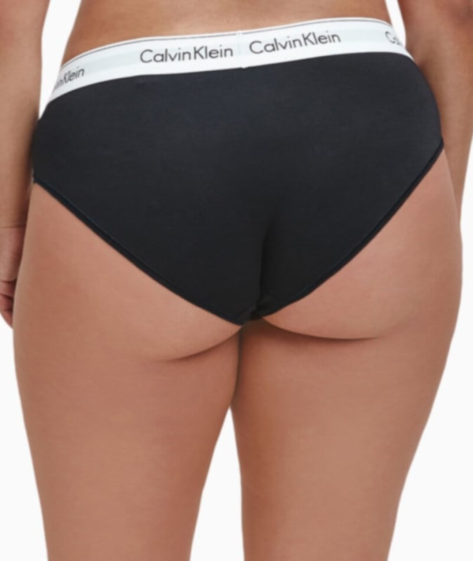 Calvin Klein Modern Cotton Plus Hipster Brief - Black Knickers