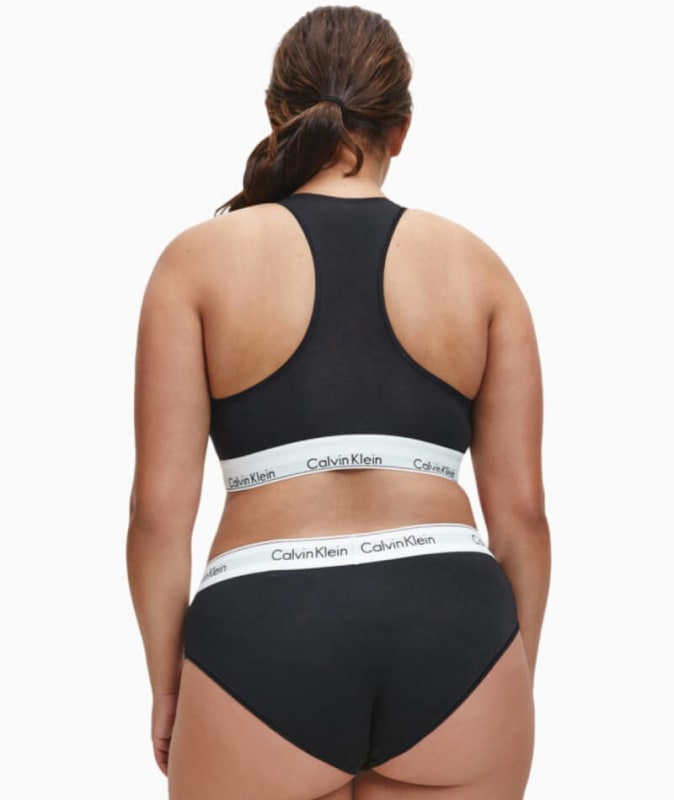 Calvin Klein Modern Cotton Plus Hipster Brief - Black Knickers 