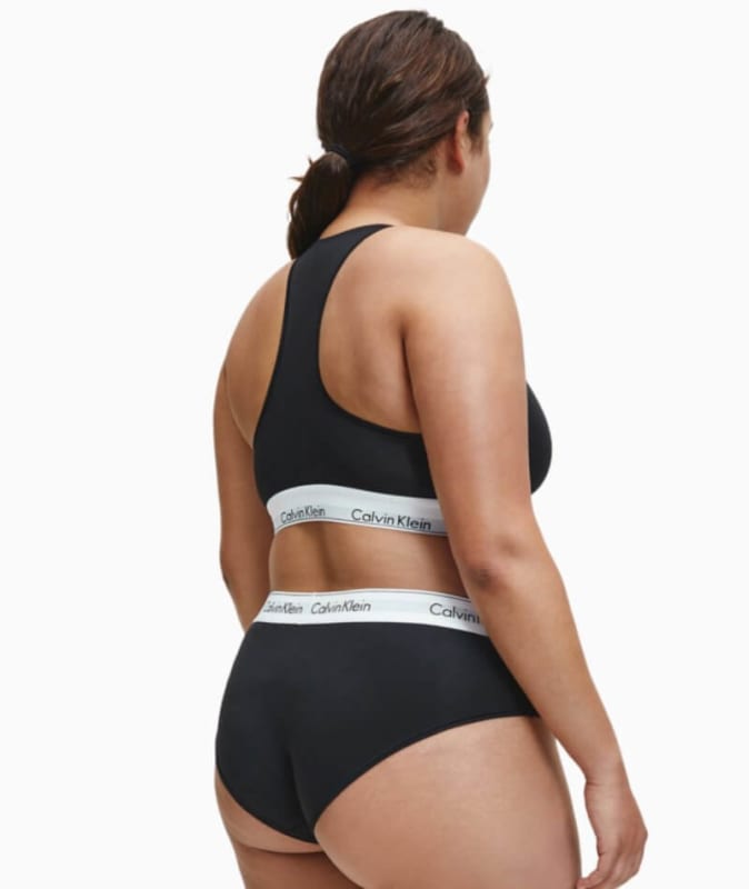 Calvin Klein Modern Cotton Plus Hipster Brief - Black Knickers 