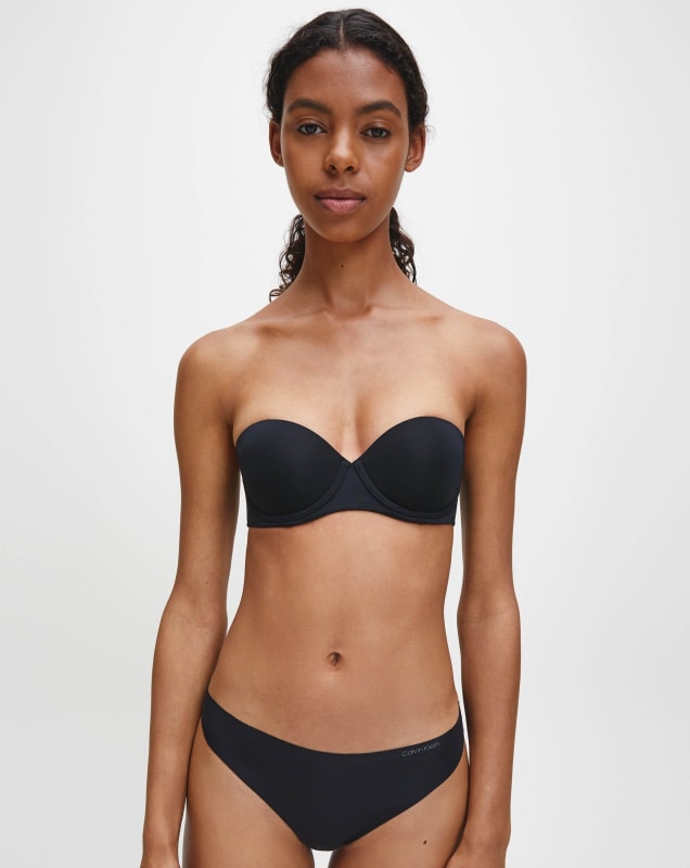 Calvin Klein Strapless Capsule Push Up Strapless Bra - Black Bras