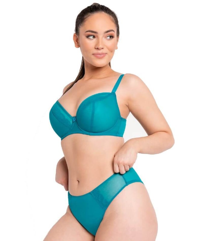 Curvy Kate Eye Spy Balcony Bra - Turquoise Bras 