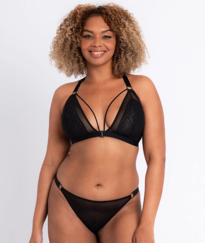 Curvy Kate Front and Centre Bralette - Black Bras