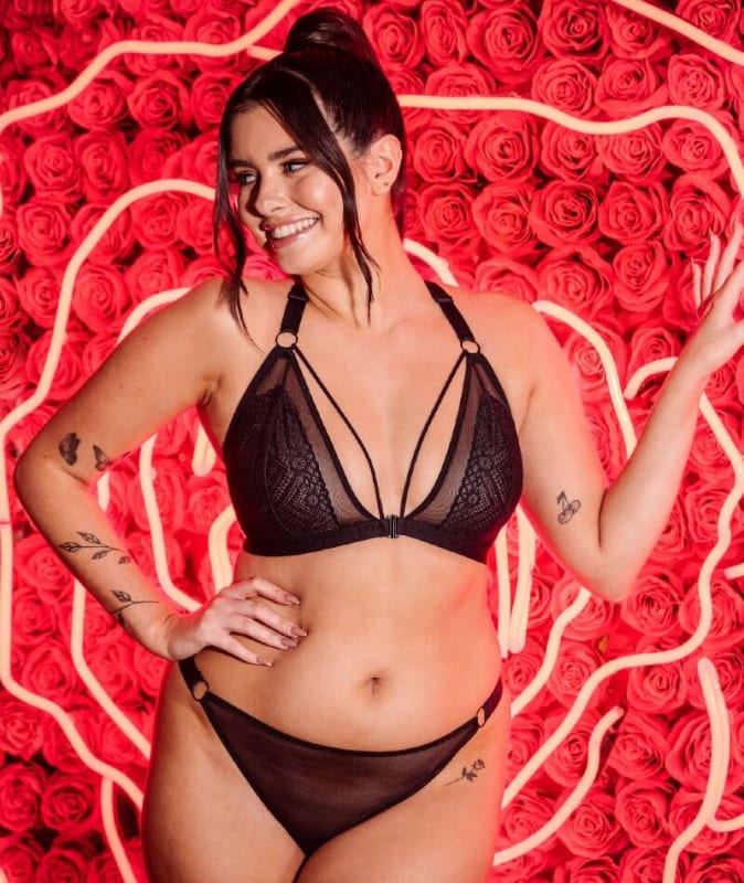 Curvy Kate Front and Centre Brazilian Brief - Black Knickers