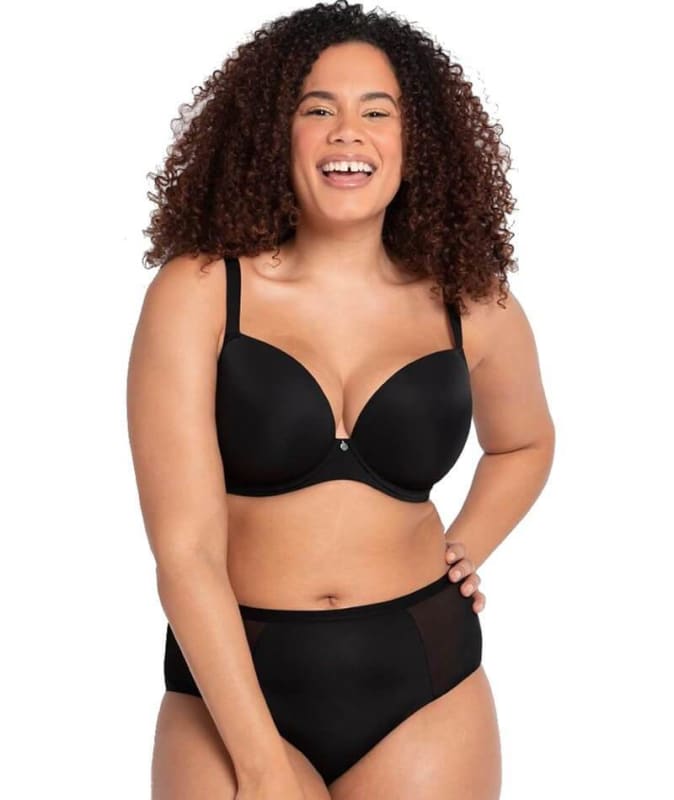Curvy Kate Smoothie T-Shirt Plunge Bra - Black Bras