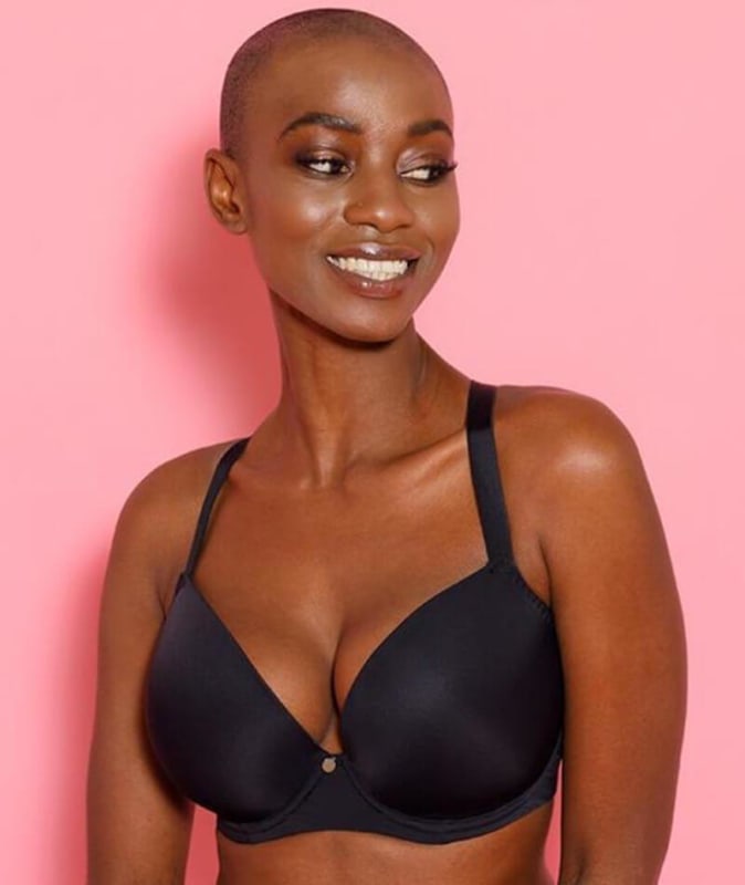 Curvy Kate Smoothie T-Shirt Plunge Bra - Black Bras