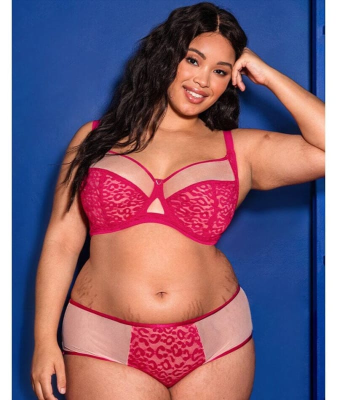 Curvy Kate Victory Wild Short - Hot Pink/ Blush Knickers