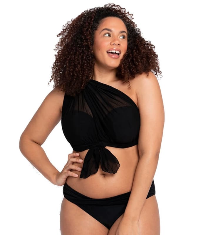 Curvy Kate Wrapsody Bikini Brief - Black Swim