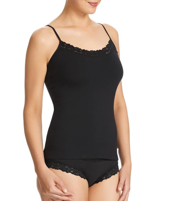 Jockey Parisienne Cotton Camisole - Black Sleep