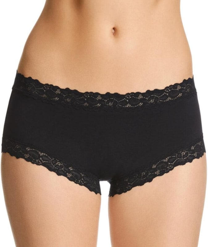 Jockey Parisienne Cotton Boyleg - Black Knickers 8