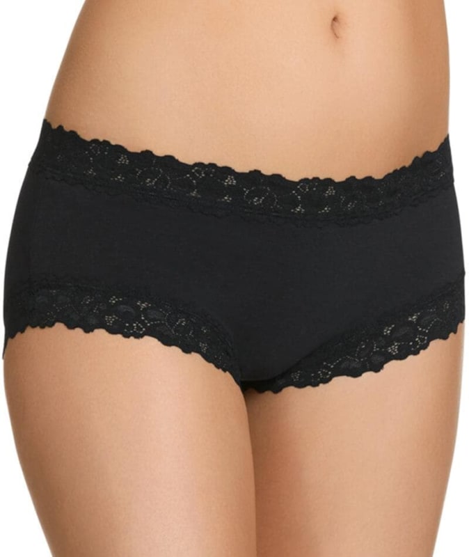 Jockey Parisienne with Bamboo Boyleg - Black Knickers