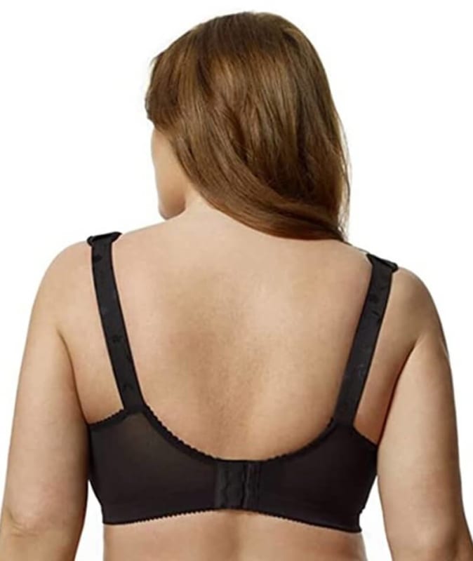 Elila Jacquard Non-Underwired Bra - Black Bras 