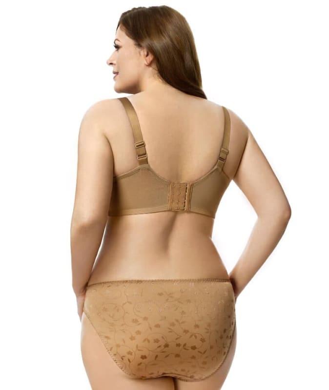 Elila Leopard Lace Underwired Bra - Mocha Bras 