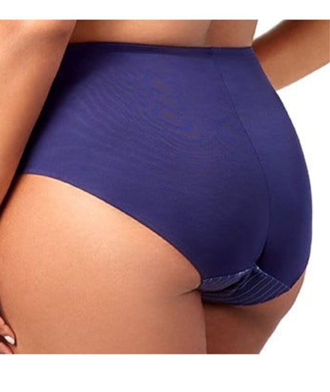 Elila Printed Lace Brief - Blue White Knickers