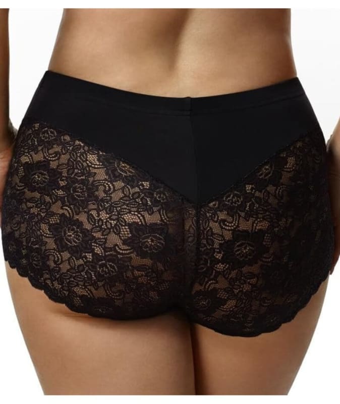 Elila Cheeky Stretch Lace Brief - Black Knickers