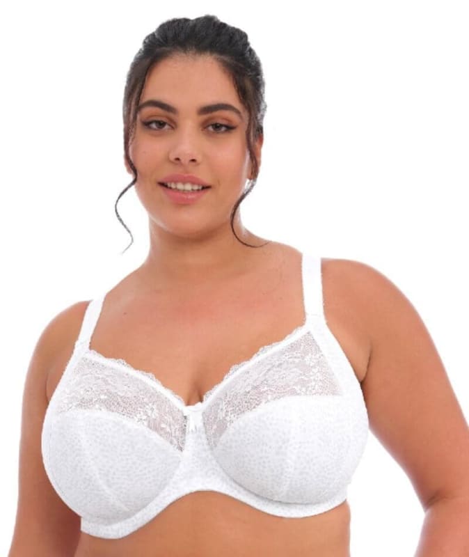 Elomi Morgan Underwire Banded Bra - White Bras 10GG White