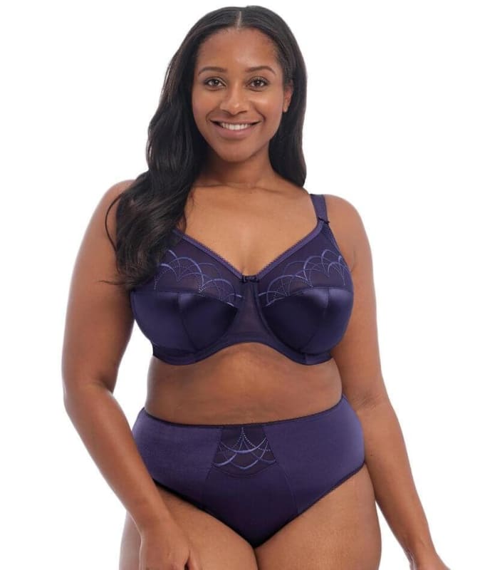 Elomi Cate Underwired Full Cup Banded Bra - Ink Bras 