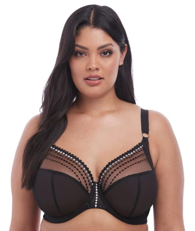 Elomi Matilda Underwired Plunge Bra - Black Bras