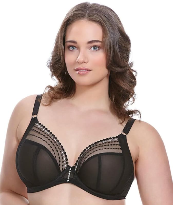 Elomi Matilda Underwired Plunge Bra - Black Bras