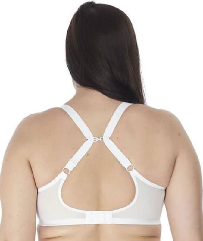 Elomi Matilda Underwired Plunge Bra - White Bras 