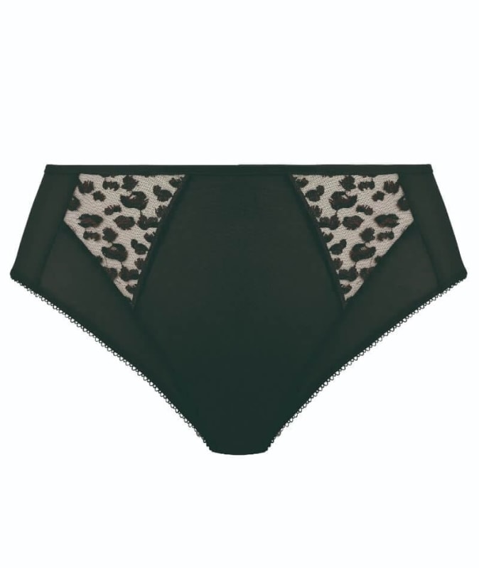 Elomi Namrah High Leg Brief - Jet Knickers