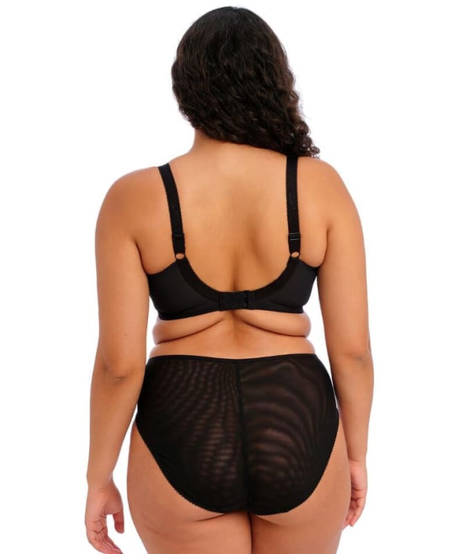 Elomi Namrah High Leg Brief - Jet Knickers