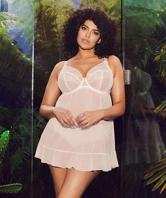 Elomi Priya Underwired Babydoll - Vanilla Babydoll / Chemise