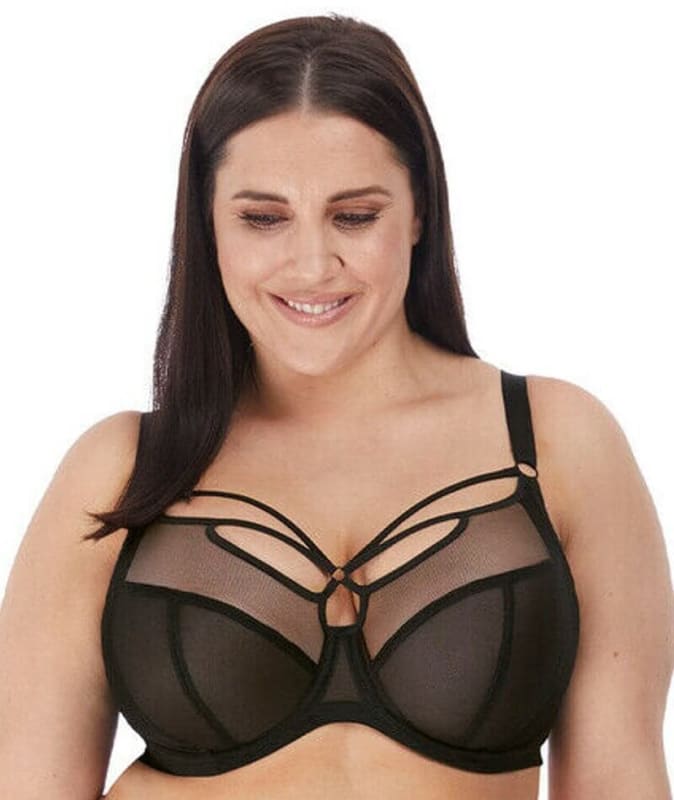 Elomi Sachi Underwired Plunge Bra - Black Bras