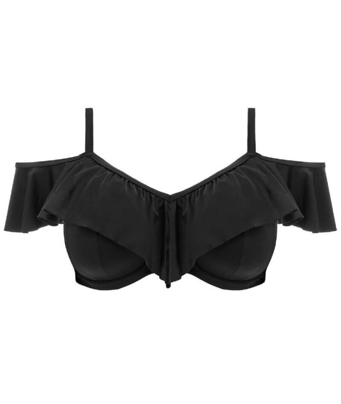 Elomi Swim Plain Sailing Underwired Bikini Top - Black Swim