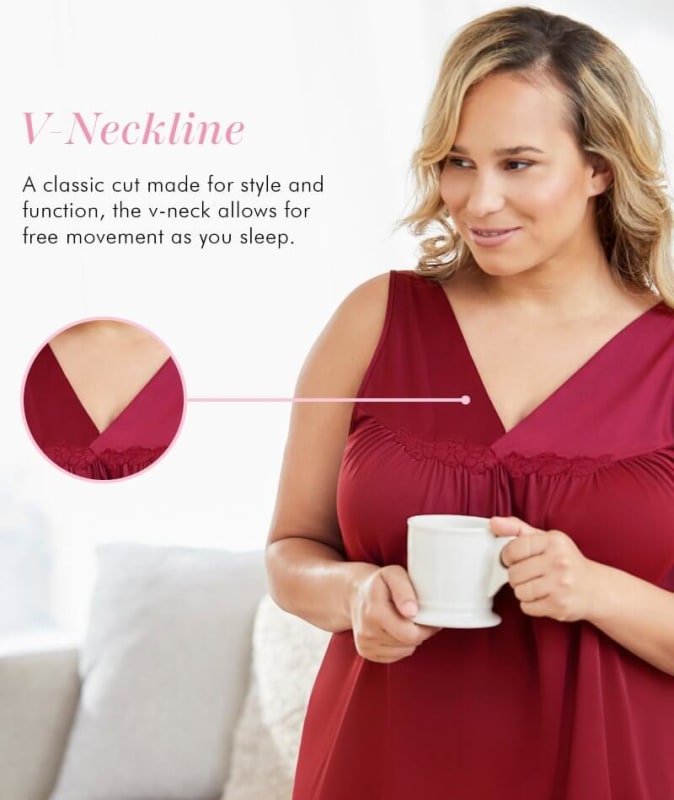 Exquisite Form Short Gown - Sangria Sleep / Lounge