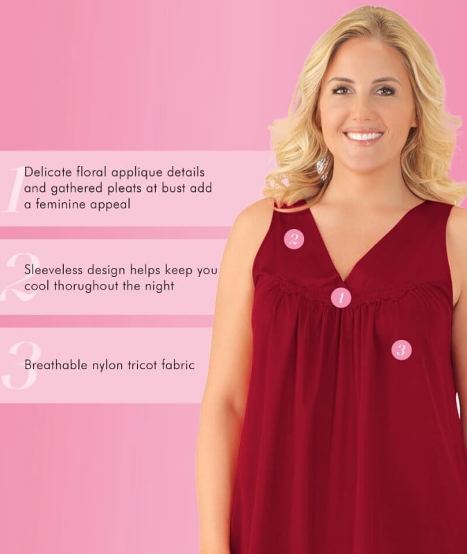 Exquisite Form Short Gown - Sangria Sleep / Lounge 