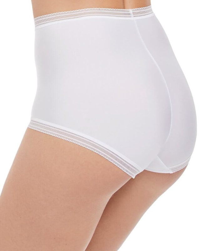 Fantasie Fusion High Waist Brief - White Knickers 