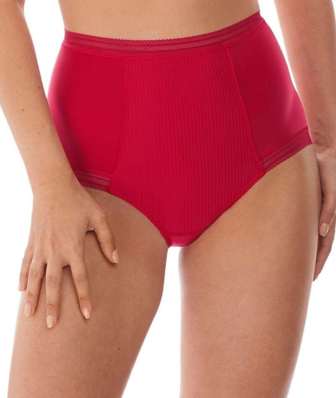 Fantasie Fusion High Waist Brief - Red Knickers